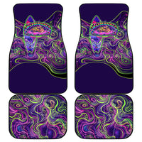 Waimanalo Hawaii Sun Rabbit Car Mats Psychedelic Trippy Neon Swirl Graphic