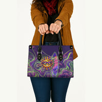 Waimanalo Hawaii Sun Rabbit Leather Bag Psychedelic Trippy Neon Swirl Graphic TS04 - Polynesian Pride