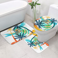 Hawaii Waimanalo Sea Turtle Bathroom Set Cute Tropical Beach Aloha Spirit Cartoon