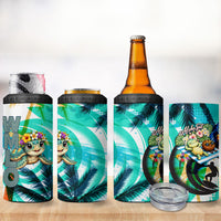 Hawaii Waimanalo Sea Turtle 4 in 1 Can Cooler Tumbler Cute Tropical Beach Aloha Spirit Cartoon TS04 - Polynesian Pride