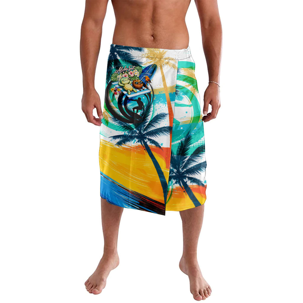 Hawaii Waimanalo Sea Turtle Lavalava Cute Tropical Beach Aloha Spirit Cartoon