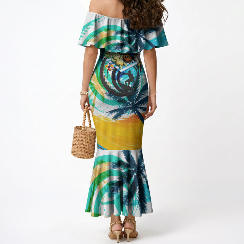 Hawaii Waimanalo Sea Turtle Mermaid Dress Cute Tropical Beach Aloha Spirit Cartoon TS04 - Polynesian Pride