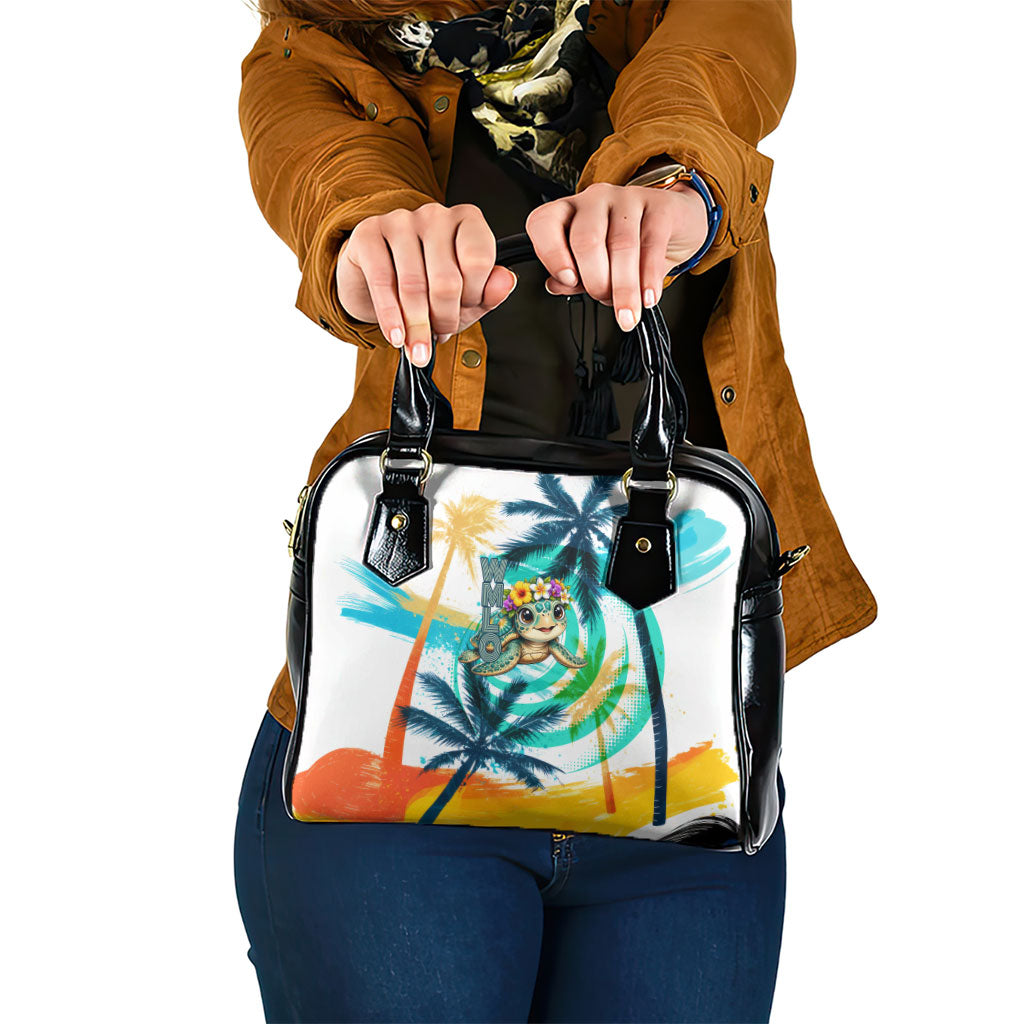 Hawaii Waimanalo Sea Turtle Shoulder Handbag Cute Tropical Beach Aloha Spirit Cartoon