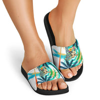 Hawaii Waimanalo Sea Turtle Slide Sandals Cute Tropical Beach Aloha Spirit Cartoon TS04 - Polynesian Pride