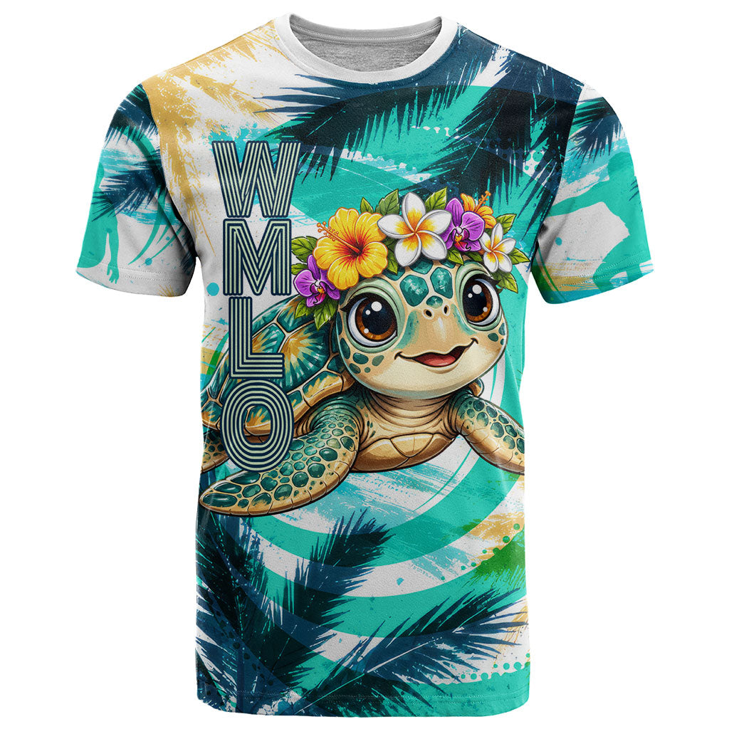 Hawaii Waimanalo Sea Turtle T Shirt Cute Tropical Beach Aloha Spirit Cartoon