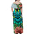 Polynesian Hawaii Family Matching Off Shoulder Maxi Dress and Hawaiian Shirt Kanaka with Crab Tribal tattoo TS04 - Polynesian Pride