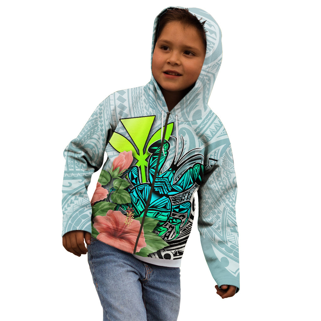 Polynesian Hawaii Kid Hoodie Kanaka with Crab Tribal tattoo TS04 - Polynesian Pride