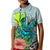 Polynesian Hawaii Kid Polo Shirt Kanaka with Crab Tribal tattoo TS04 Kid Multicolor - Polynesian Pride