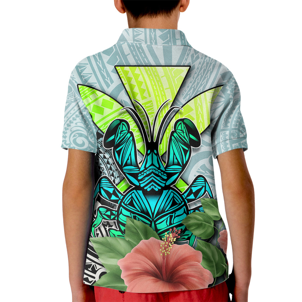 Polynesian Hawaii Kid Polo Shirt Kanaka with Crab Tribal tattoo TS04 - Polynesian Pride