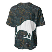 New Zealand is Calling and I Must Go Baseball Jersey Kiwi Bird Silhouette