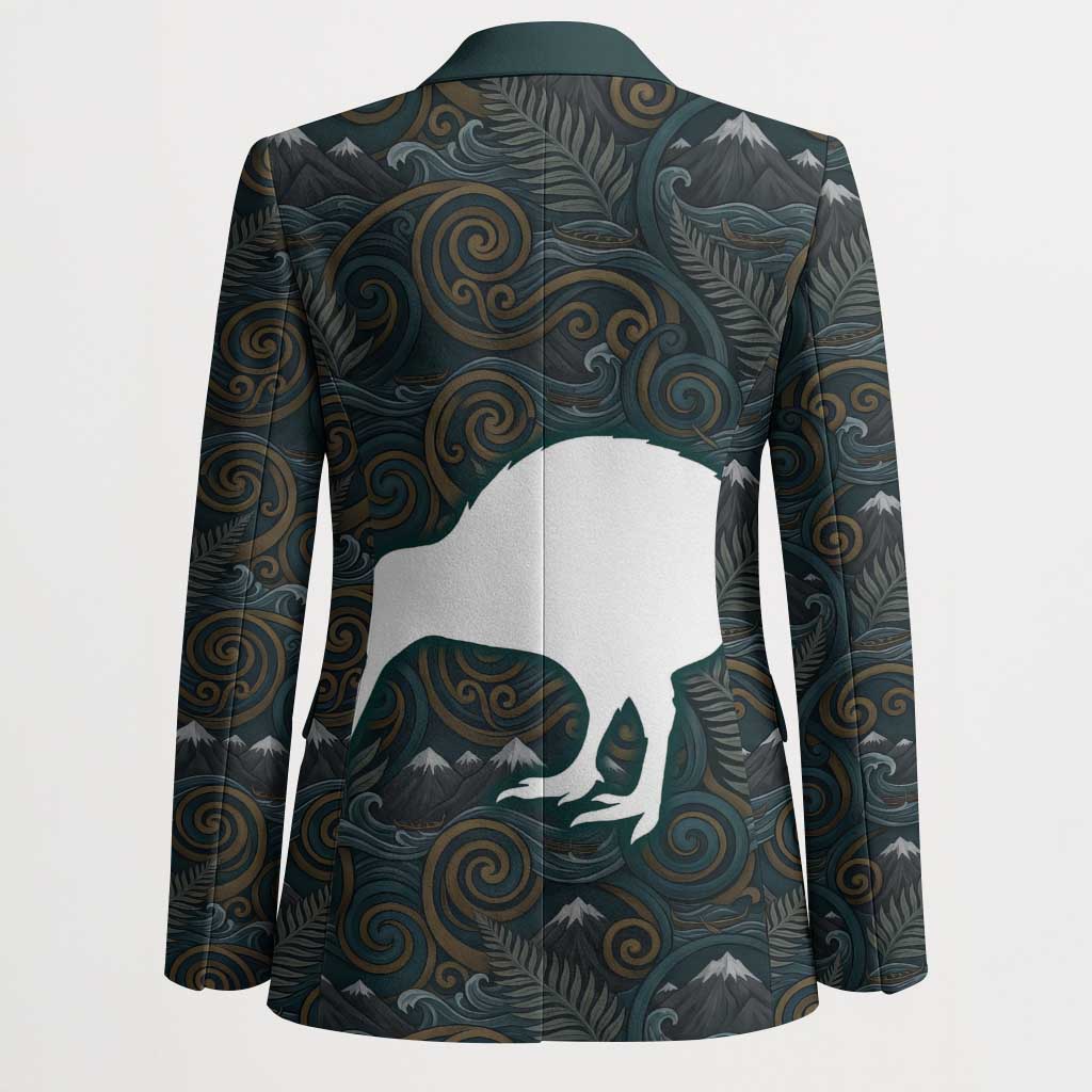 New Zealand is Calling and I Must Go Blazer Kiwi Bird Silhouette TS04 - Polynesian Pride