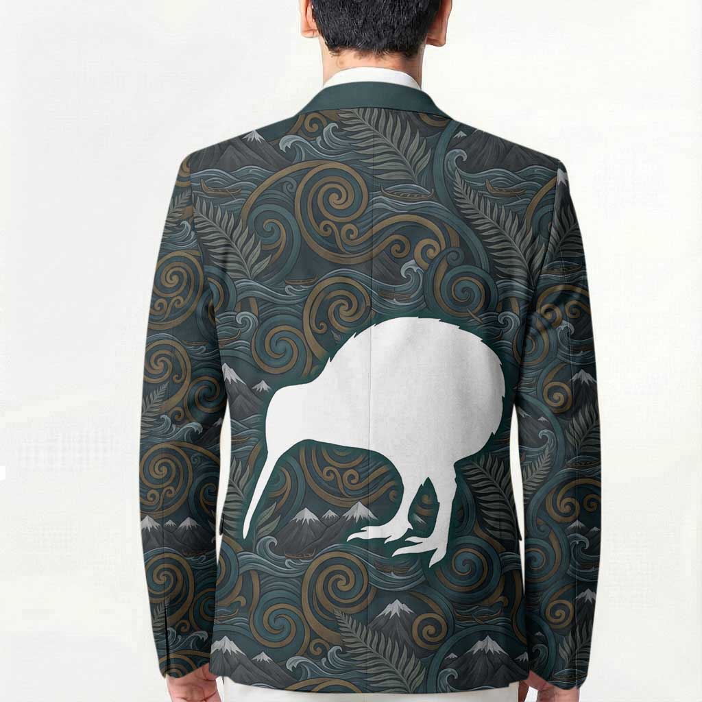 New Zealand is Calling and I Must Go Blazer Kiwi Bird Silhouette TS04 - Polynesian Pride