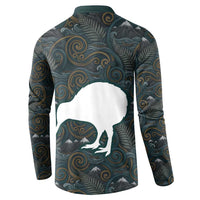 New Zealand is Calling and I Must Go Button Sweatshirt Kiwi Bird Silhouette TS04 - Polynesian Pride