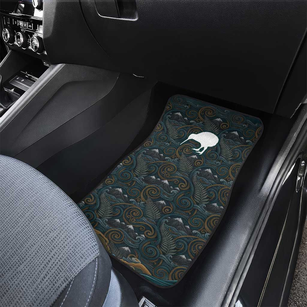 New Zealand is Calling and I Must Go Car Mats Kiwi Bird Silhouette TS04 - Polynesian Pride