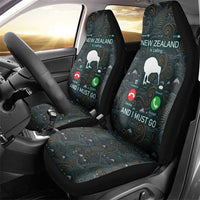 New Zealand is Calling and I Must Go Car Seat Cover Kiwi Bird Silhouette TS04 - Polynesian Pride