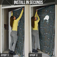 New Zealand is Calling and I Must Go Door Cover Kiwi Bird Silhouette