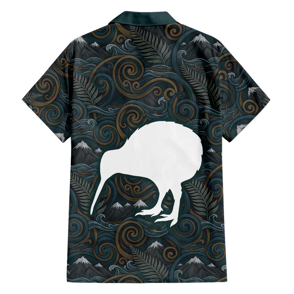 New Zealand is Calling and I Must Go Family Matching Mermaid Dress and Hawaiian Shirt Kiwi Bird Silhouette
