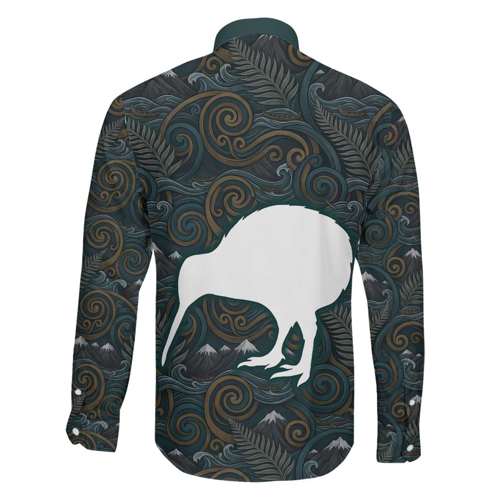 New Zealand is Calling and I Must Go Family Matching Short Sleeve Bodycon Dress and Hawaiian Shirt Kiwi Bird Silhouette