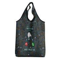 New Zealand is Calling and I Must Go Grocery Bag Kiwi Bird Silhouette TS04 - Polynesian Pride