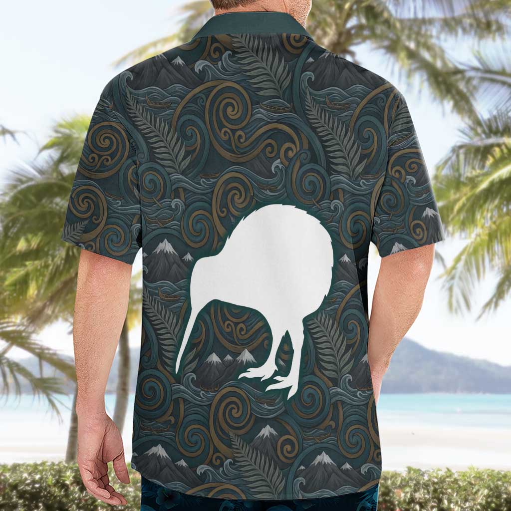 New Zealand is Calling and I Must Go Hawaiian Shirt Kiwi Bird Silhouette TS04 - Polynesian Pride