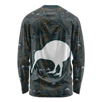 New Zealand is Calling and I Must Go Long Sleeve Shirt Kiwi Bird Silhouette TS04 - Polynesian Pride
