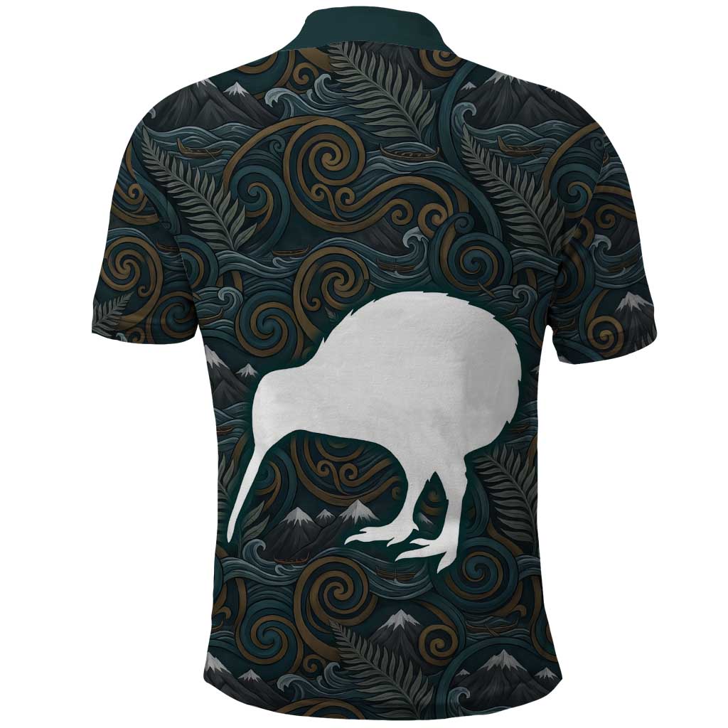 New Zealand is Calling and I Must Go Polo Shirt Kiwi Bird Silhouette TS04 - Polynesian Pride