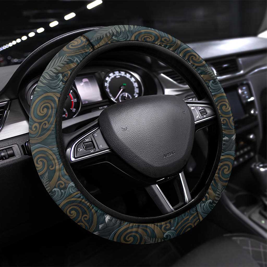 New Zealand is Calling and I Must Go Steering Wheel Cover Kiwi Bird Silhouette TS04 Universal Fit Multicolor - Polynesian Pride