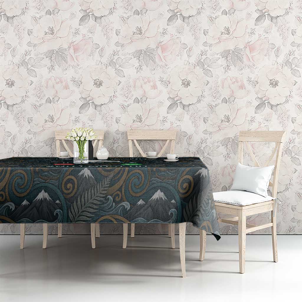 New Zealand is Calling and I Must Go Tablecloth Kiwi Bird Silhouette