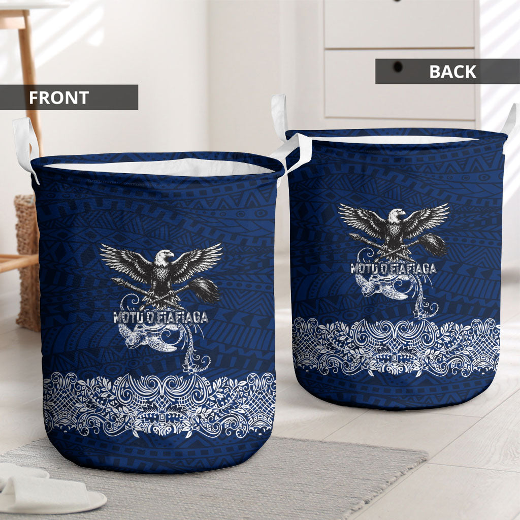 American Samoa Eagle Laundry Basket Sea Turtle Traditional Polynesian Tribal Tattoo TS04 - Polynesian Pride