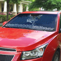 American Samoa Eagle Auto Sun Shade Sea Turtle Traditional Polynesian Tribal Tattoo TS04 - Polynesian Pride