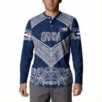 American Samoa Eagle Button Sweatshirt Sea Turtle Traditional Polynesian Tribal Tattoo