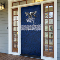 American Samoa Eagle Door Cover Sea Turtle Traditional Polynesian Tribal Tattoo