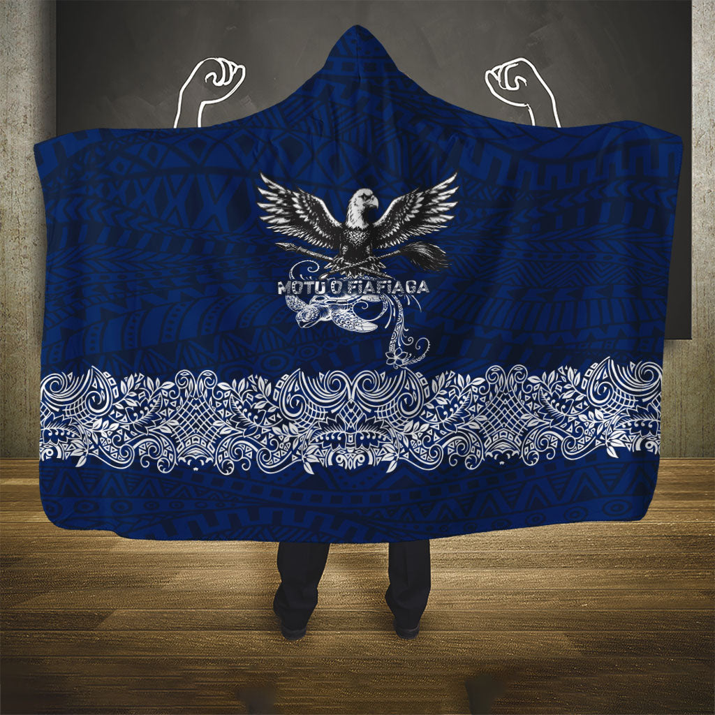 American Samoa Eagle Hooded Blanket Sea Turtle Traditional Polynesian Tribal Tattoo TS04 - Polynesian Pride