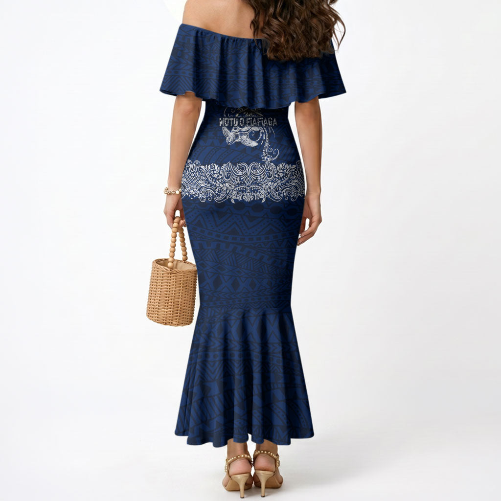 American Samoa Eagle Mermaid Dress Sea Turtle Traditional Polynesian Tribal Tattoo TS04 - Polynesian Pride
