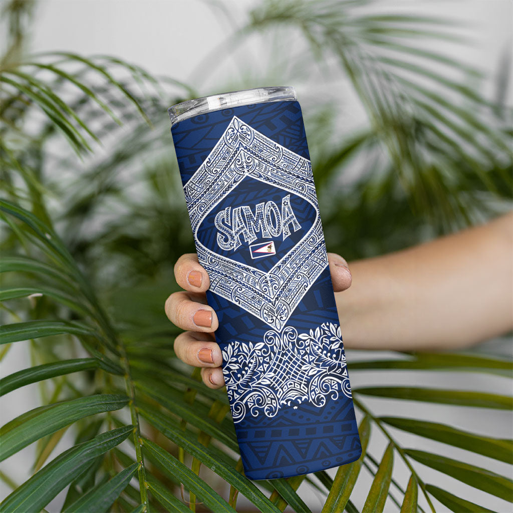 American Samoa Eagle Skinny Tumbler Sea Turtle Traditional Polynesian Tribal Tattoo TS04 - Polynesian Pride
