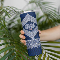 American Samoa Eagle Skinny Tumbler Sea Turtle Traditional Polynesian Tribal Tattoo TS04 - Polynesian Pride