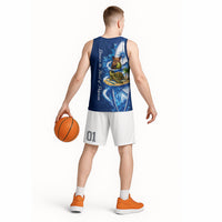 American Samoa Pago Pago Basketball Jersey Sea Turtle And Fruit Bat - Tropical Hibiscus Flowers Polynesian TS04 - Polynesian Pride
