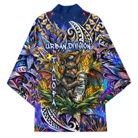 American Samoa Warrior Kimono Polynesian Fruit Bat Talofa Urban Graffiti Street Art