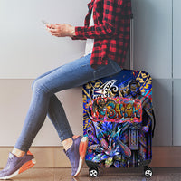 American Samoa Warrior Luggage Cover Polynesian Fruit Bat Talofa Urban Graffiti Street Art TS04 - Polynesian Pride