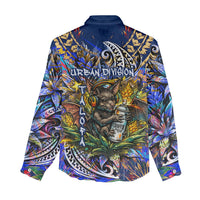 American Samoa Warrior Women Casual Shirt Polynesian Fruit Bat Talofa Urban Graffiti Street Art TS04 - Polynesian Pride