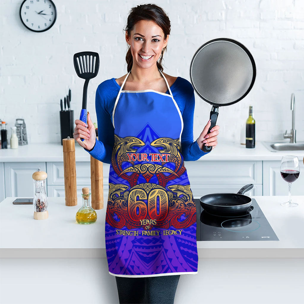 Personalized Polynesian 60th Birthday Apron Polynesian Tribal Art Vintage Ocean Pattern TS04 - Polynesian Pride
