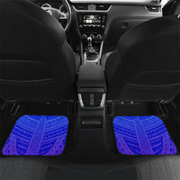 Personalized Polynesian 60th Birthday Car Mats Polynesian Tribal Art Vintage Ocean Pattern TS04 Set 2pcs - Back Blue Yellow - Polynesian Pride