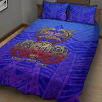 Personalized Polynesian 60th Birthday Quilt Bed Set Polynesian Tribal Art Vintage Ocean Pattern TS04 - Polynesian Pride