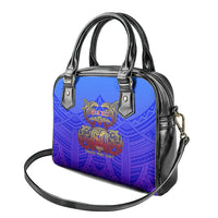 Personalized Polynesian 60th Birthday Shoulder Handbag Polynesian Tribal Art Vintage Ocean Pattern TS04 - Polynesian Pride