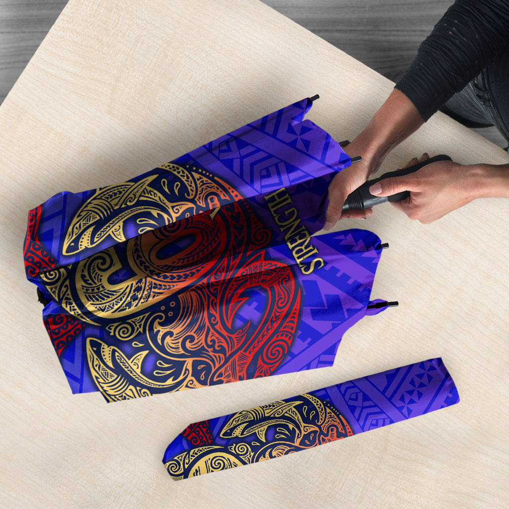 Personalized Polynesian 60th Birthday Umbrella Polynesian Tribal Art Vintage Ocean Pattern TS04 - Polynesian Pride