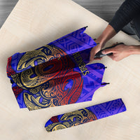 Personalized Polynesian 60th Birthday Umbrella Polynesian Tribal Art Vintage Ocean Pattern TS04 - Polynesian Pride