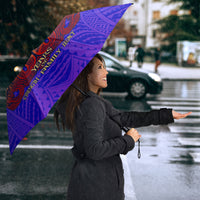 Personalized Polynesian 60th Birthday Umbrella Polynesian Tribal Art Vintage Ocean Pattern TS04 - Polynesian Pride
