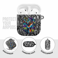 Chur Bro Shaka Sign AirPods Case New Zealand Koru Colorful Graffiti Splash TS04 - Polynesian Pride