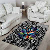 Chur Bro Shaka Sign Area Rug New Zealand Koru Colorful Graffiti Splash TS04 - Polynesian Pride