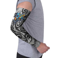 Chur Bro Shaka Sign Arm Sleeves New Zealand Koru Colorful Graffiti Splash TS04 - Polynesian Pride